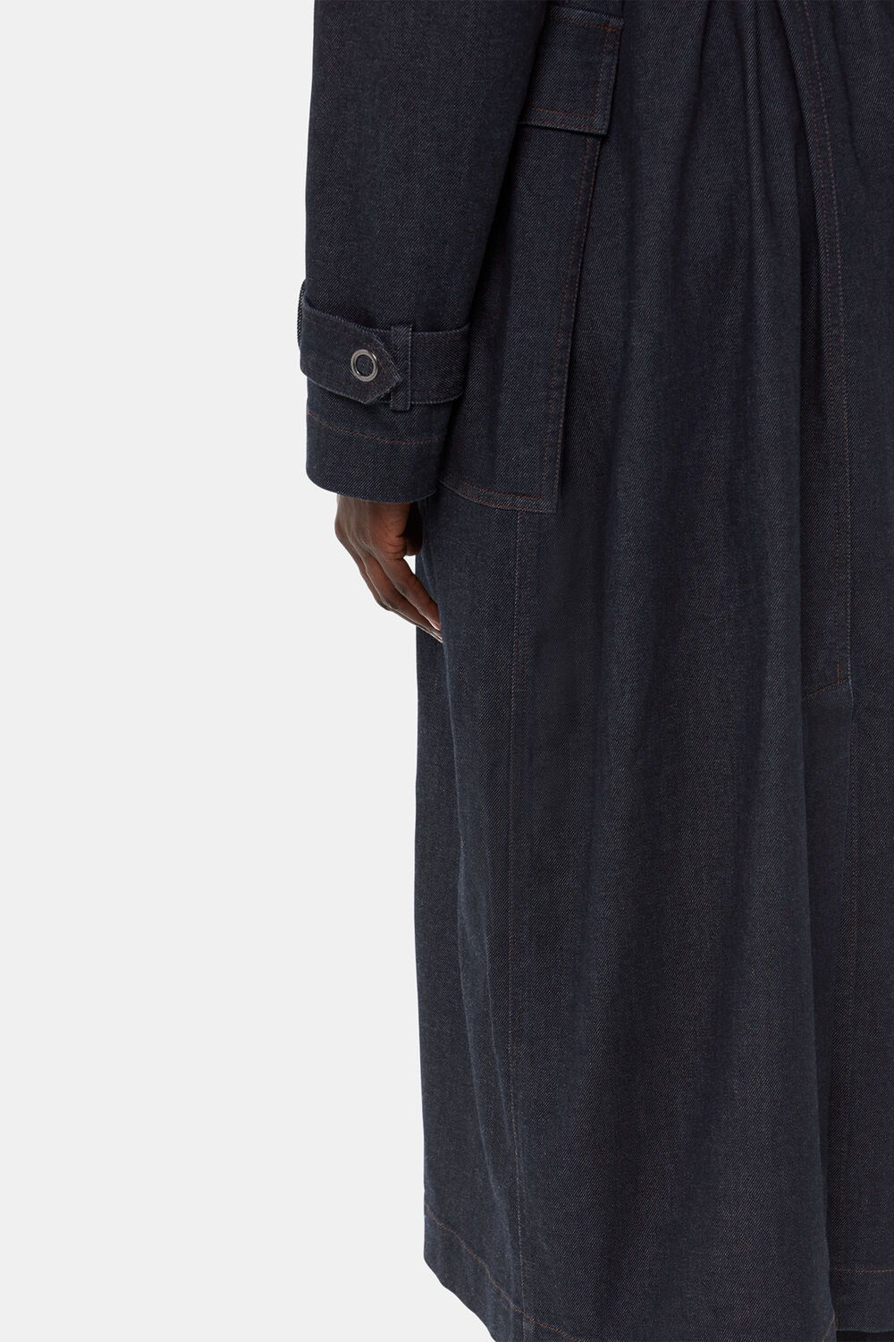 Cara Denim Trench Coat